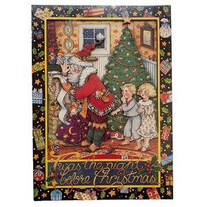 Vintage Mary Engelbreit ME Cards to Keep 3D Plaque Night Before Christmas